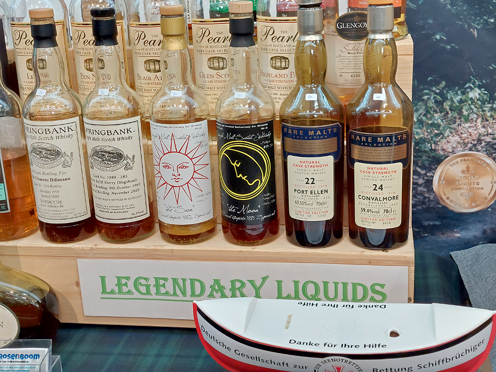 Whiskyflaschen von Legendary Liquids