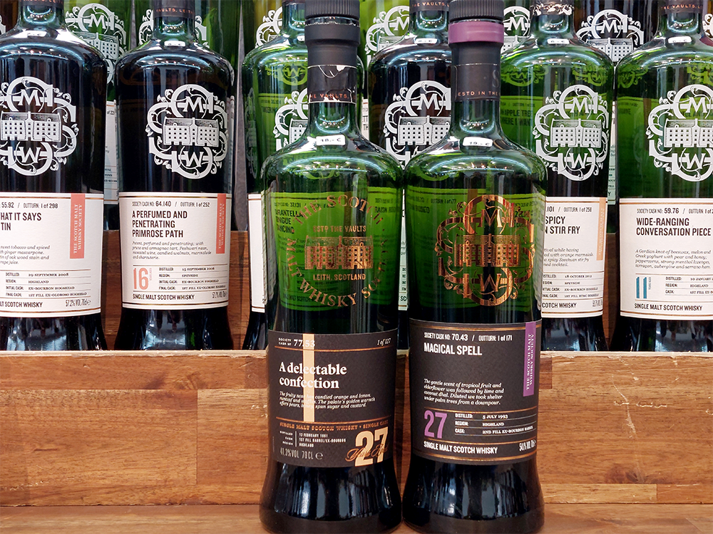 Whiskyflaschen von SMWS