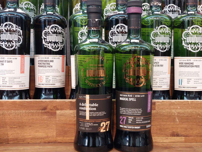 Whiskyflaschen von SMWS